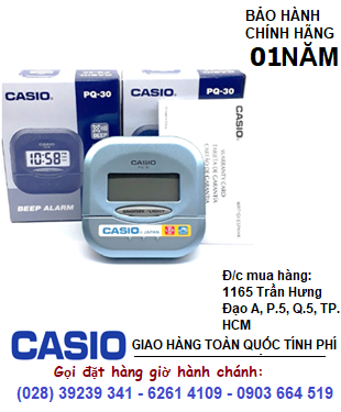 Casio PQ-30-2DF; Đồng hồ báo thức Casio PQ-30-2DF chính hãng| CÒN HÀNG 